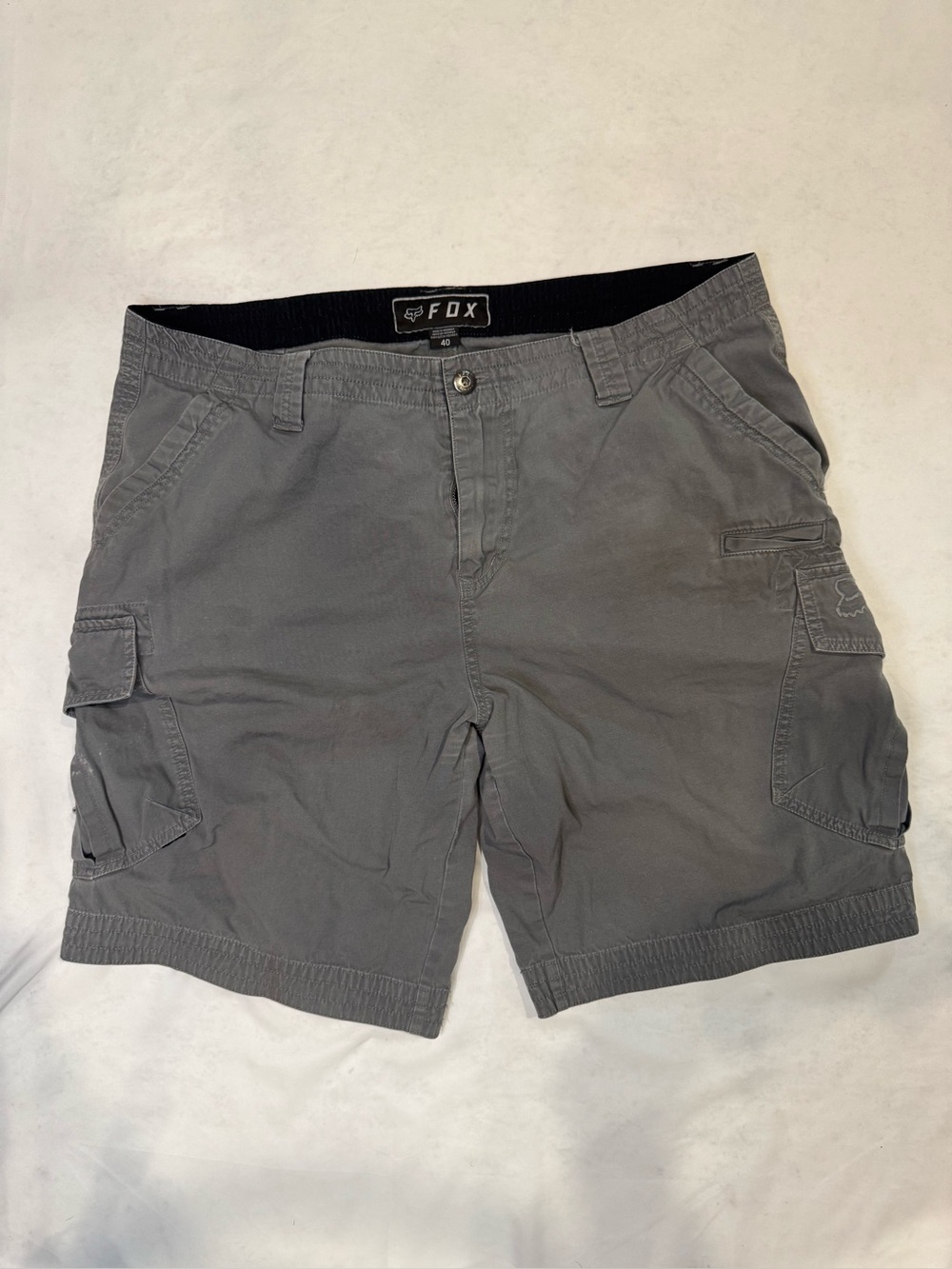 Fox Racing Men’s Cargo Shorts Size 40 Gray Moto Utility Multi Pocket Outdoor